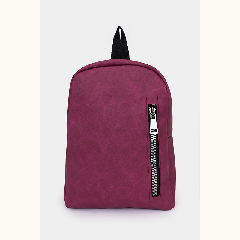 Women's Backpack with Large Zipper Detail