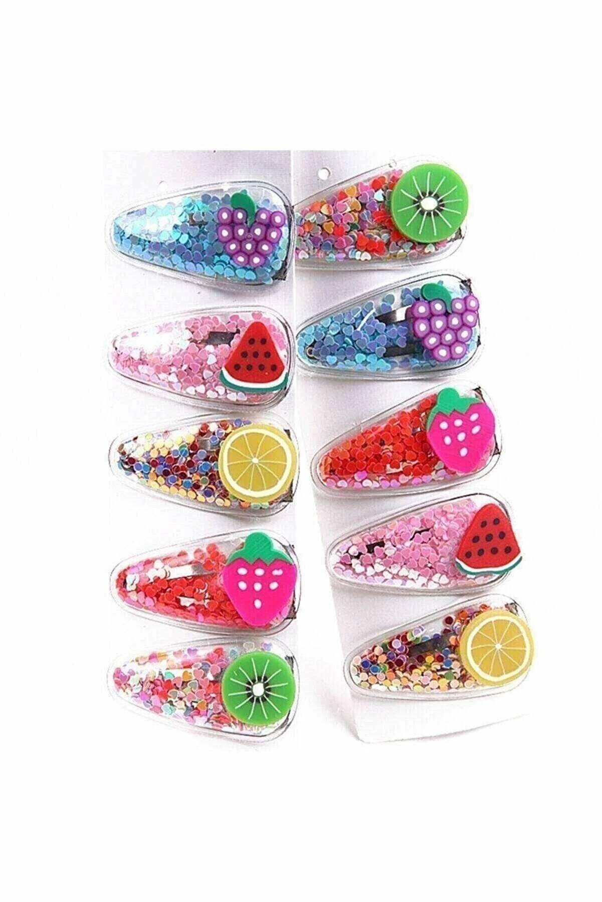 Sequined Fruity Snap Kids Buckle Set