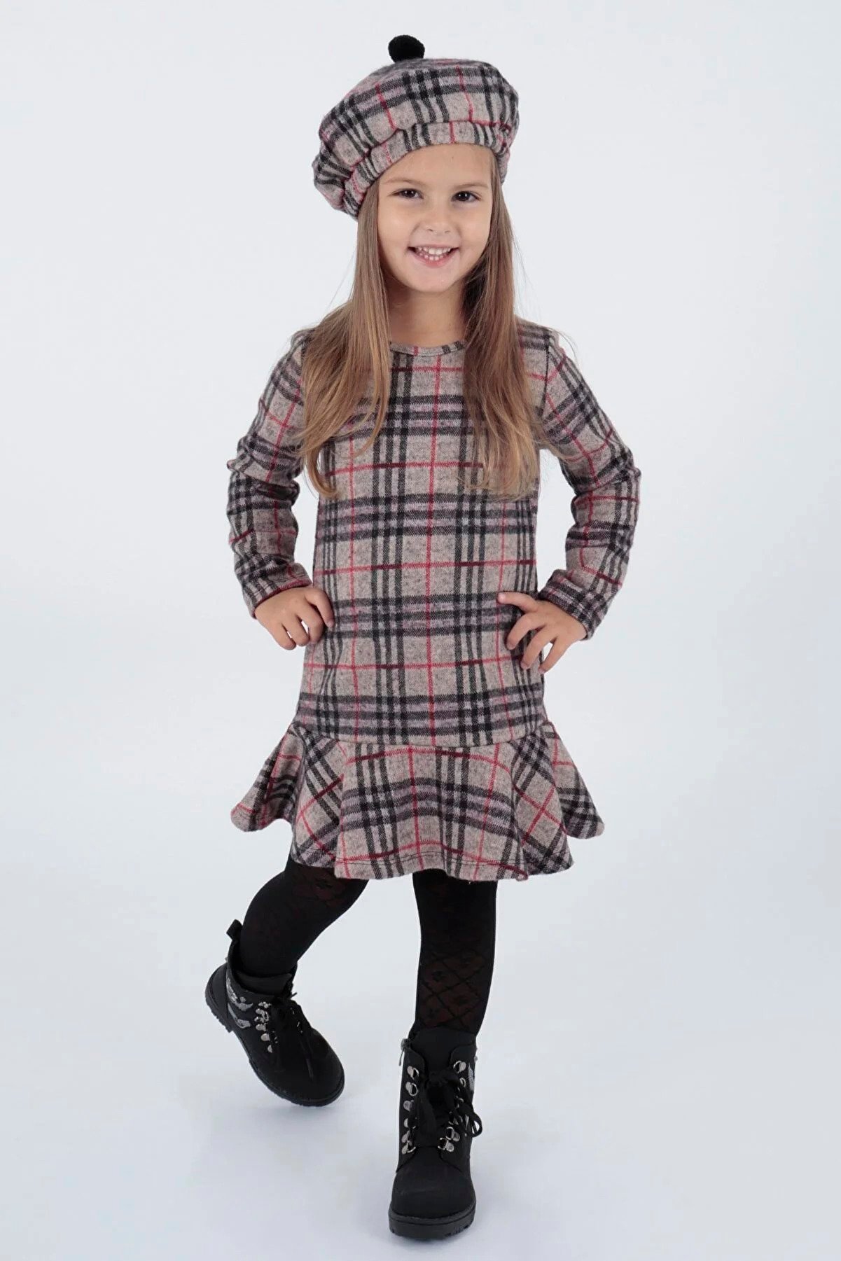 AHENGİM Girl Dress with Hat