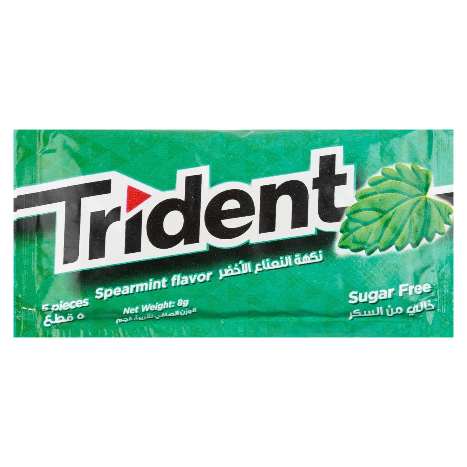 Trident Sugar Free Spearmint Flavor Chewing Gum 1Pc