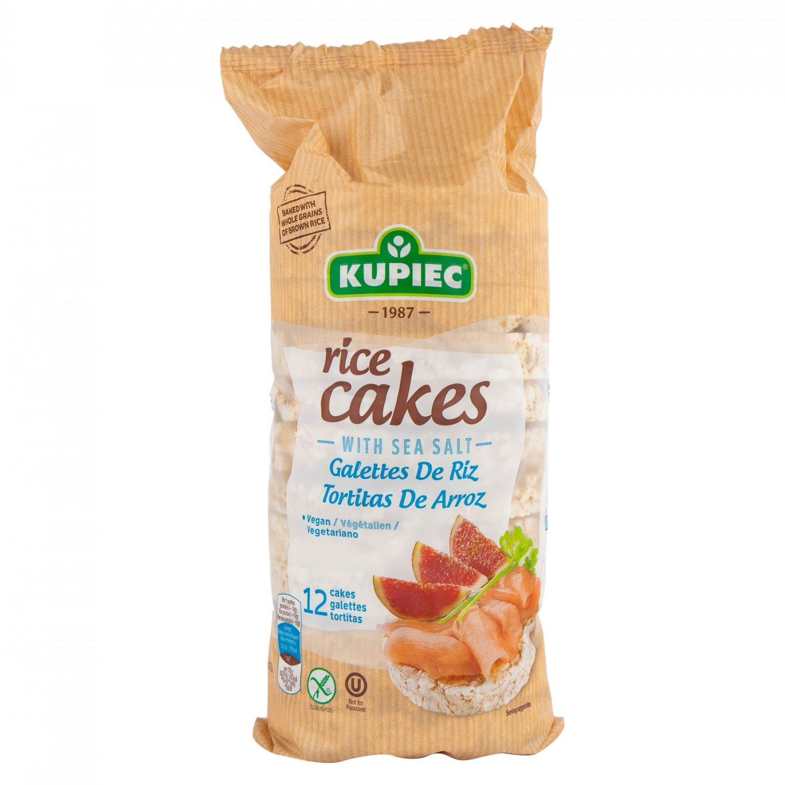 Kupiec Gluten Free Rice Cakes With Sea Salt 120G