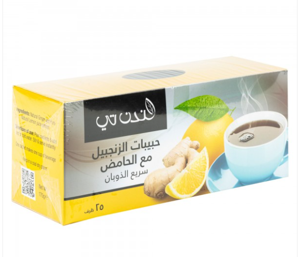 London Tea Ginger Lemon 25 Sachets