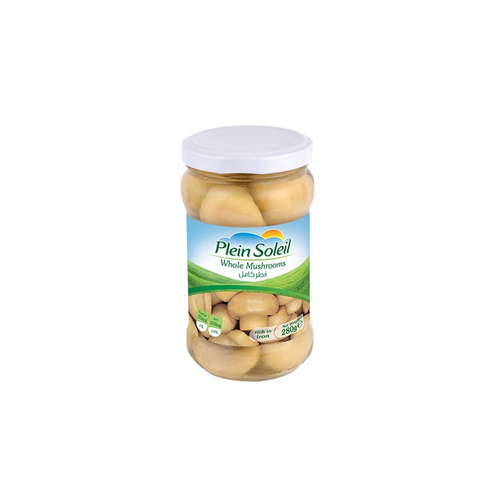 Plein Soleil Whole Mushrooms-Jarred 280G