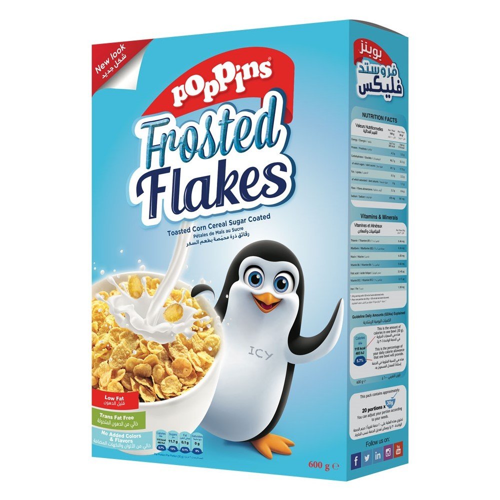 Poppins Frosted Flakes 600G