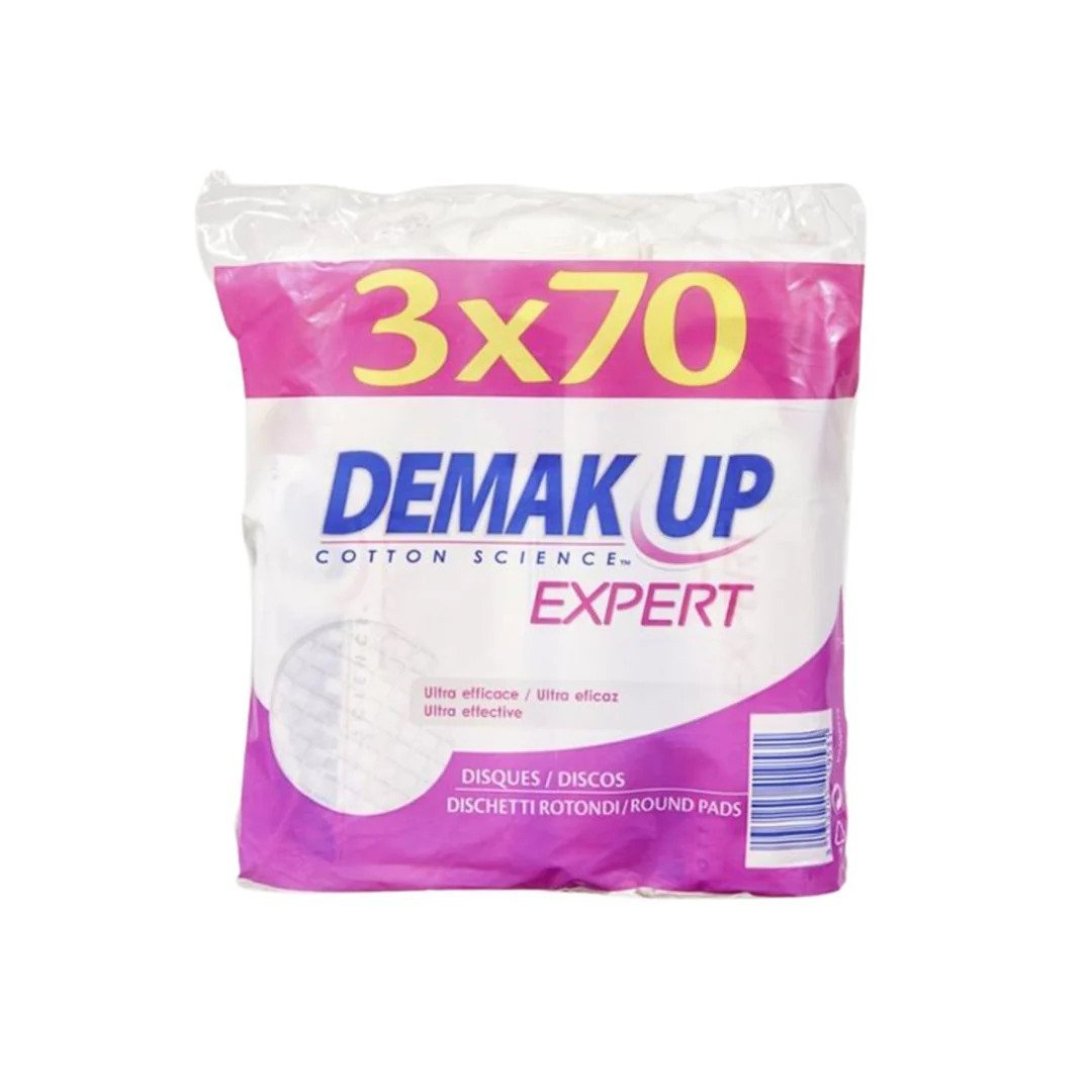 Demak'Up Expert Cotton Round Pack Of 3x70s