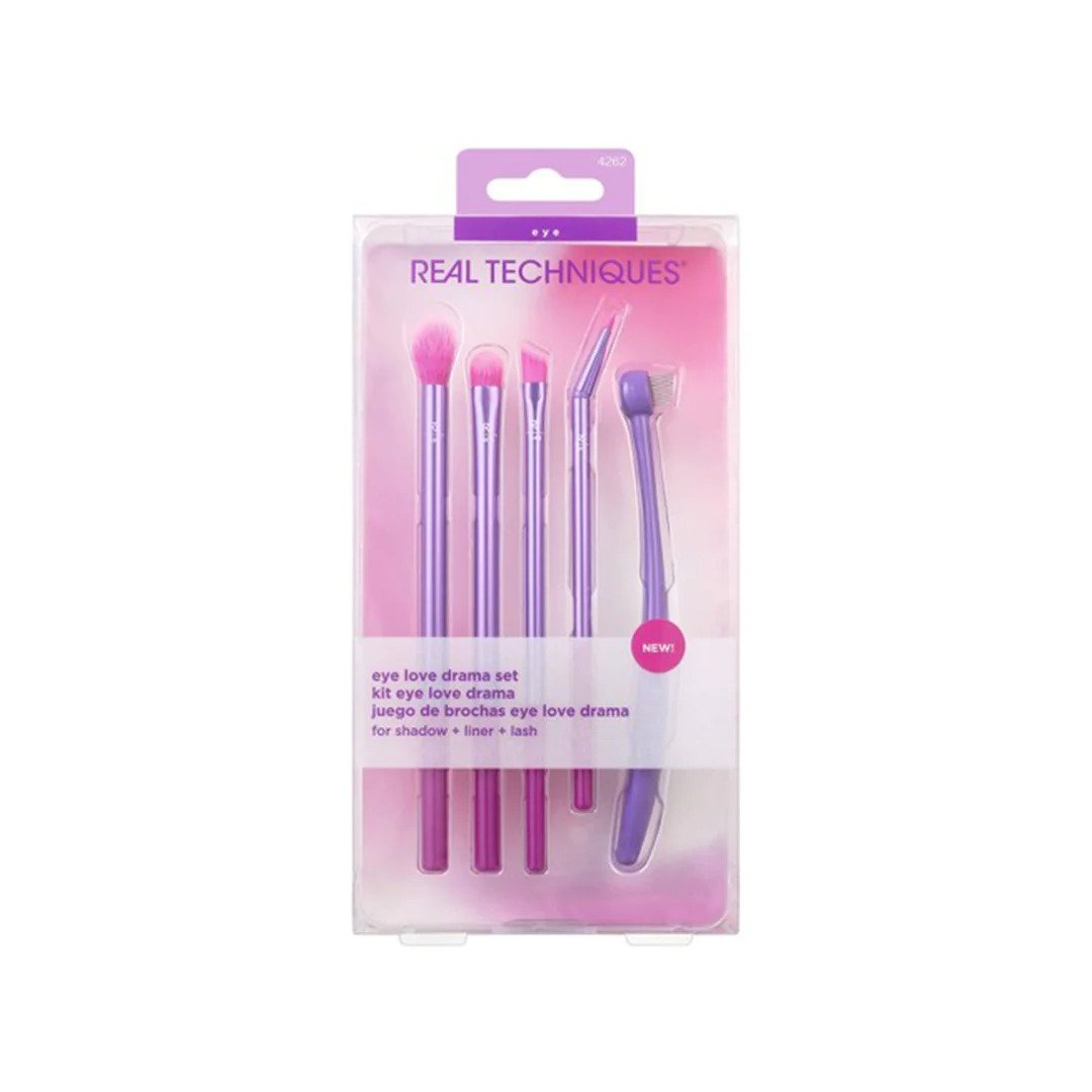 Real Techniques Eye Love Drama Brush Kit, Pack Of 5