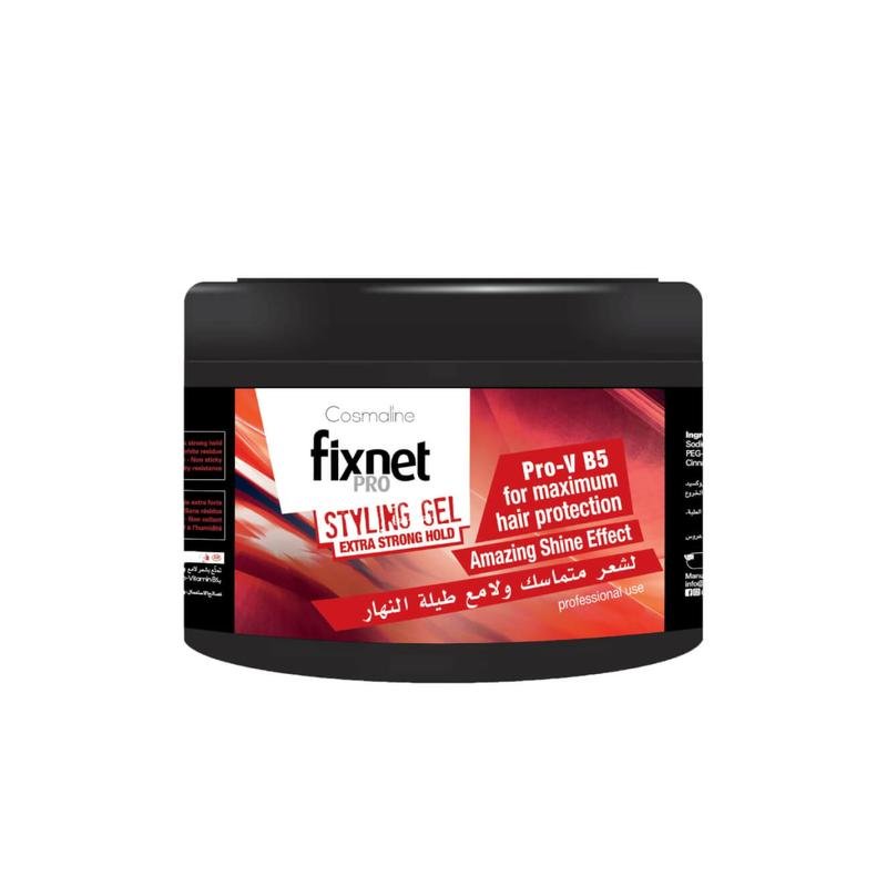 Fixnet Pro Styling Gel Extra Strong Hold Red 450Ml