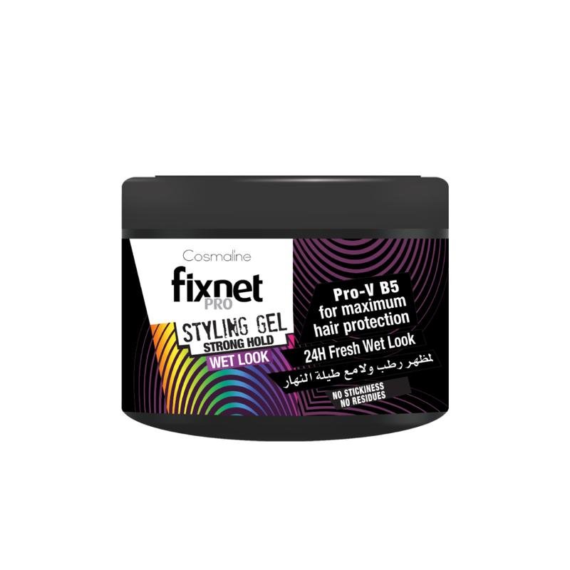 Fixnet Pro Styling Gel Strong Hold Wet Look 450Ml