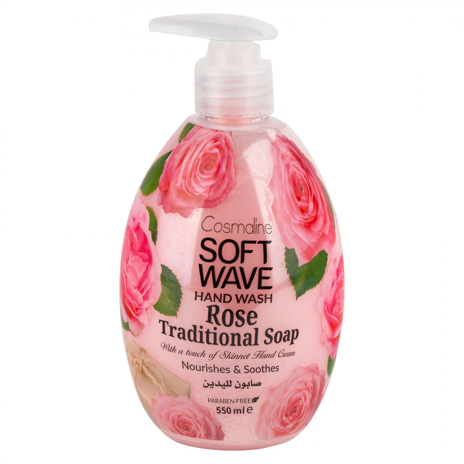 Cosmaline Soft Wave Hand Wash Rose Traditional 550ml