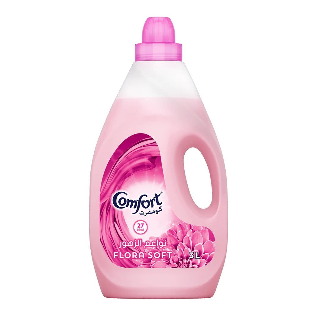 Comfort Fabric Softener Pink Flora Soft, 3L