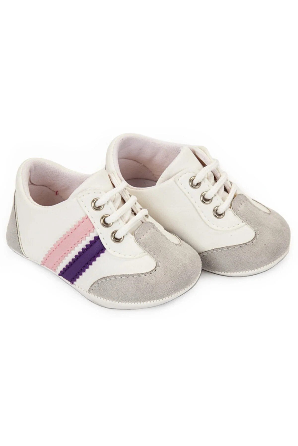 Baby Pattini Unisex Baby Striped Sport Booties