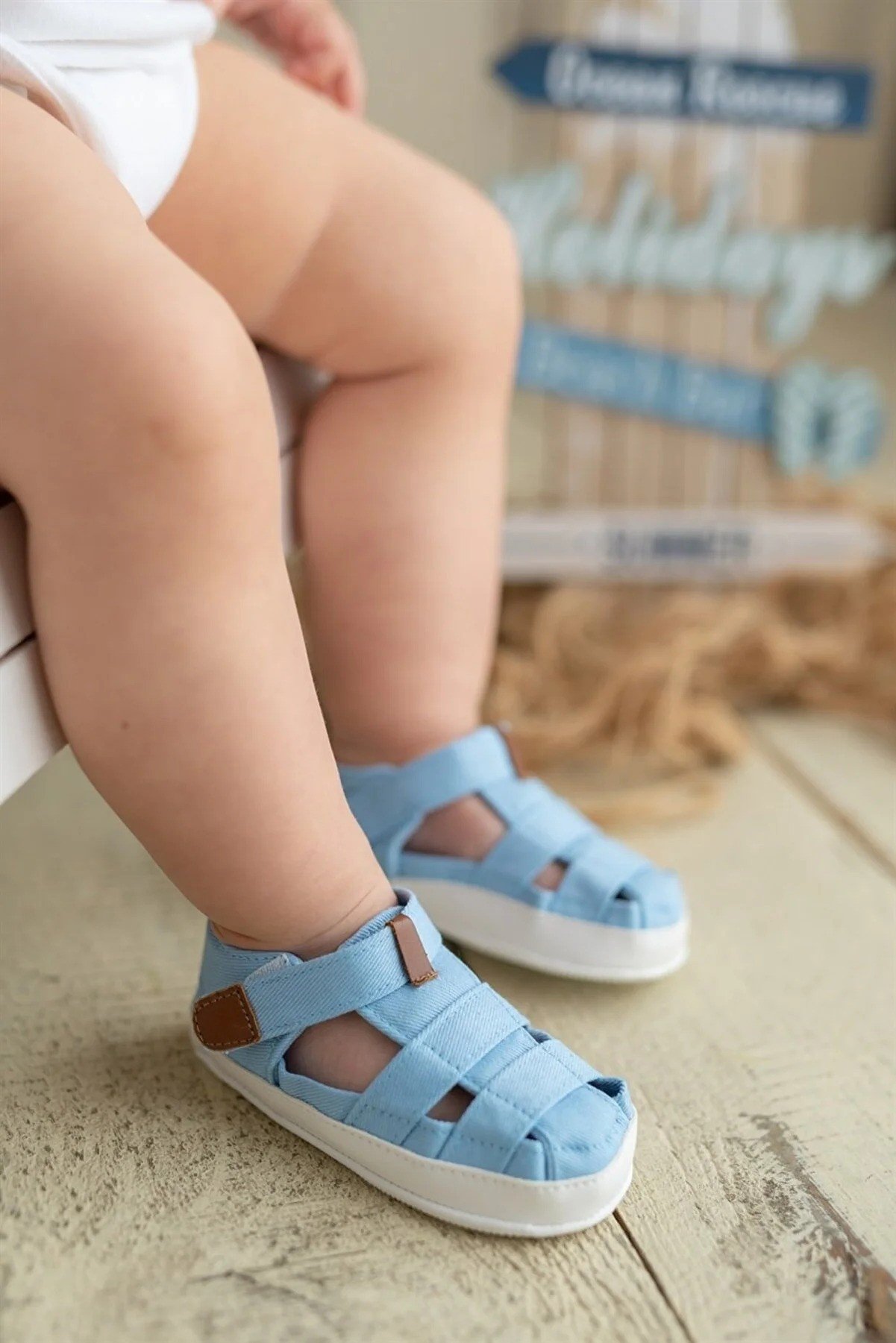 First Step  Baby Velcro Sandals Booties