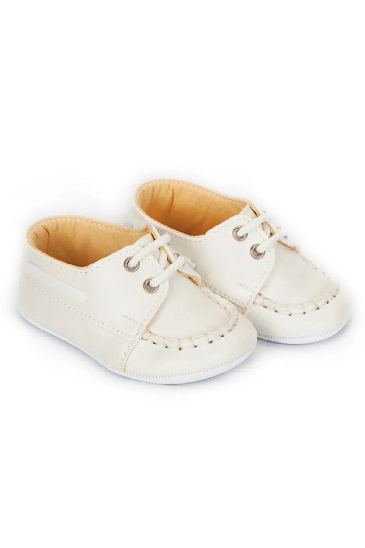 Papulin Unisex Baby White Booties Shoes