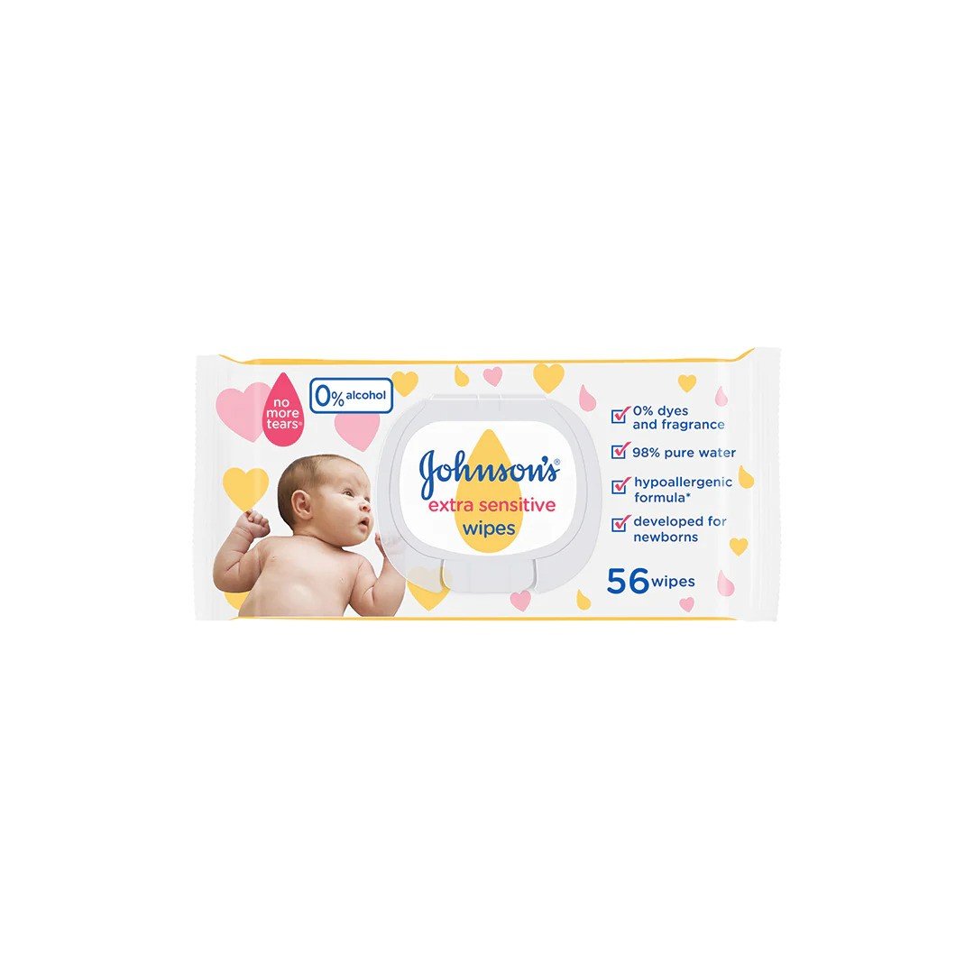 Johnson's Baby Wipes Extra Sensitive 56s