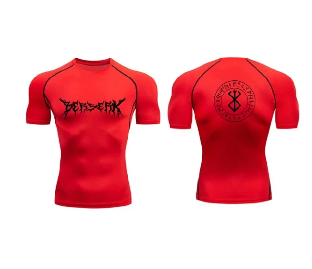 Shirt Men Fitness Quick Dry Rash Guard Running Gym Shirts