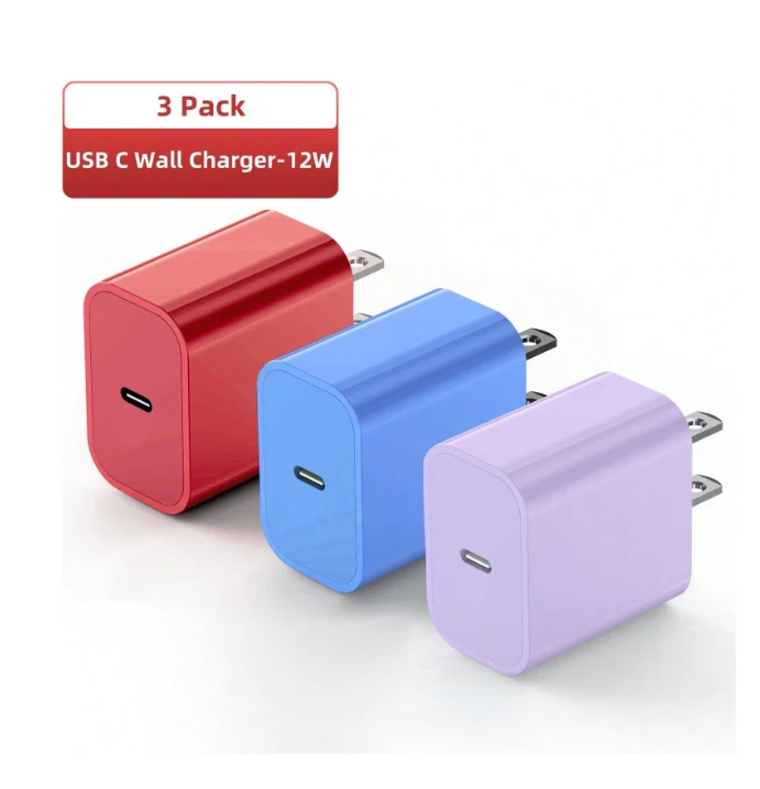 Charger Fast Charging 12W USB C Wall Charger Block PD 12W PD Power Adapter Compa