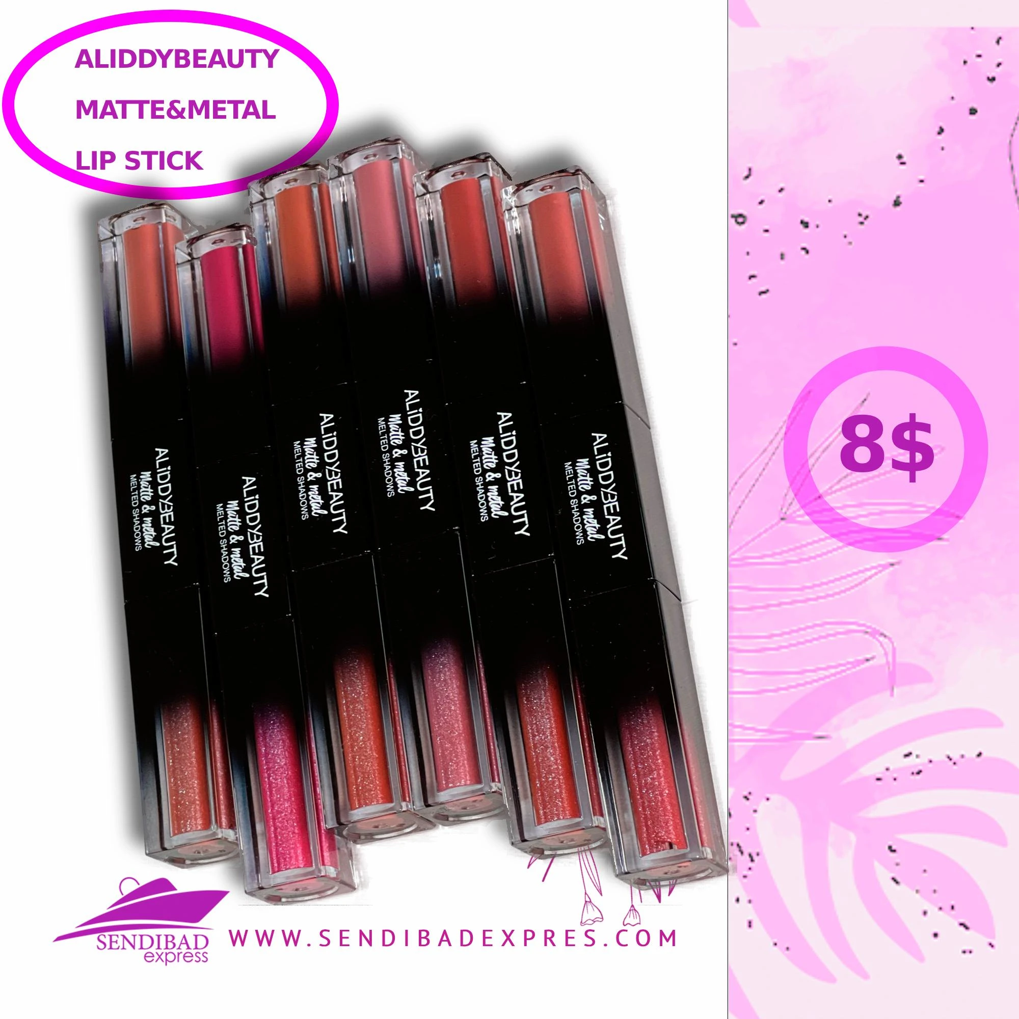 Aliddy Beauty Matte and Metal Lip Stick